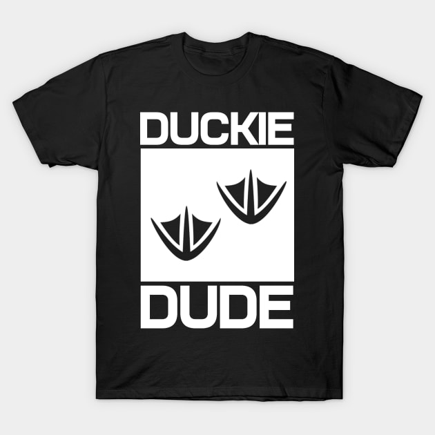 Funny Duck Duckie Dude T-Shirt by EQDesigns